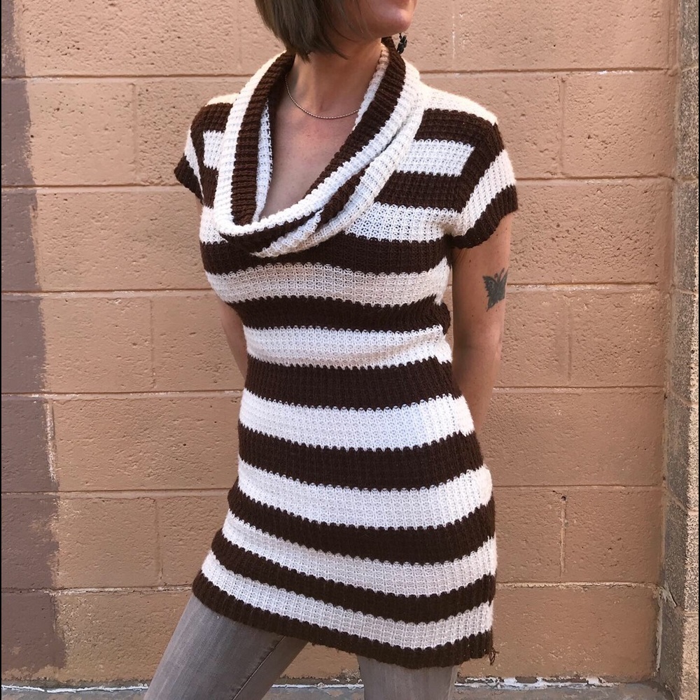 Vintage knitted sweater dress/top